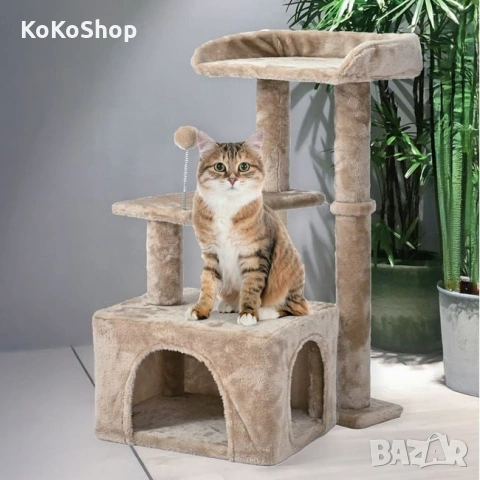 Котешко дърво с драскалка, снимка 2 - За котки - 54265526