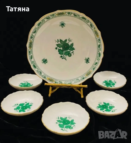 Kaiser Порцеланов сет за сладко, 1 купа + 5 малки купички - Шьонбрун