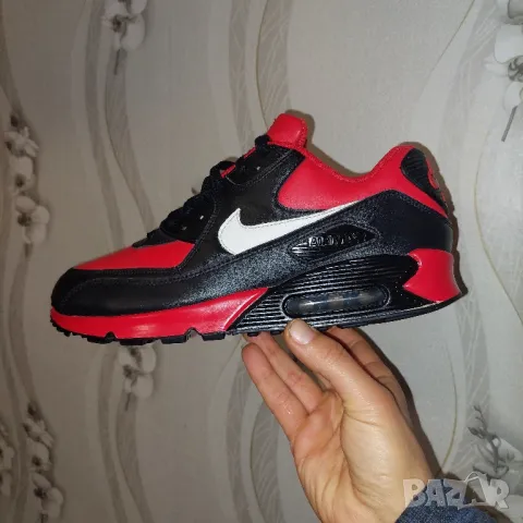 Кожени маратонки  NIKE AIR MAX 90 номер 45-45,5 , снимка 15 - Маратонки - 48562642