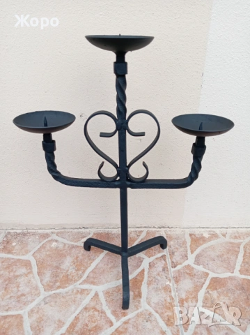 старинни ръчно изработени свещници свещник, снимка 16 - Антикварни и старинни предмети - 54220375