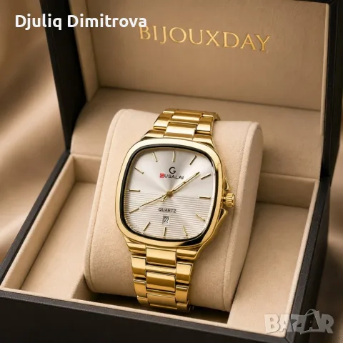 Мъжки часовник Gusalai Gold Square Classic