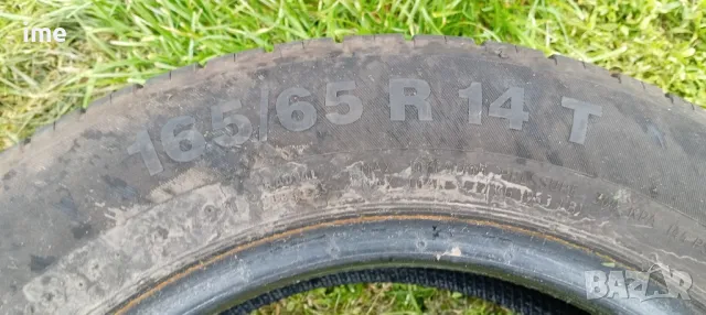 4бр летни гуми 165/65R14. Continental ContiEcoContact5. DOT 0814. 6 и 6.5 мм дълбочина на шарката., снимка 3 - Гуми и джанти - 49896368