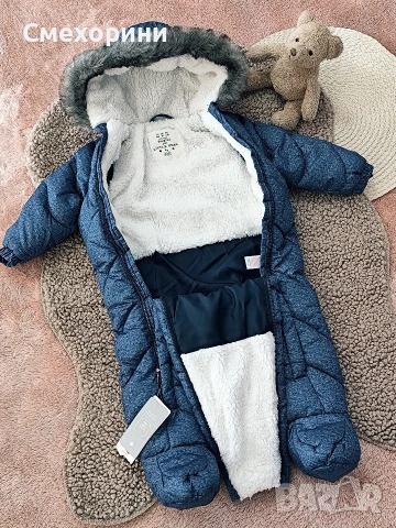 Бебешки ескимос 6-9 месеца ръст 74см зимен космонавт , снимка 2 - Бебешки ескимоси - 53018590