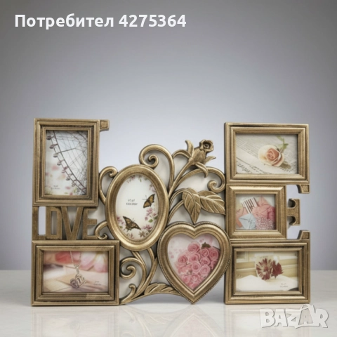 Любовна Феерия – декоративна фоторамка за 7 снимки, снимка 5 - Декорация за дома - 52261943