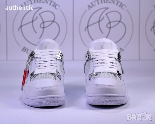 Nike Jordan Retro 4 PSG, Pure Money, Black Canvas Мъжки Дамски Маратонки, снимка 13 - Спортни обувки - 39215036