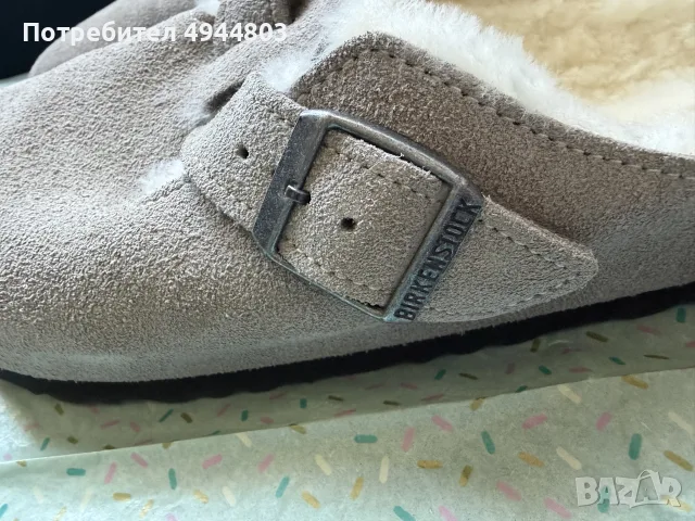 Birkenstock Boston Shearling чехли, снимка 8 - Чехли - 56012881