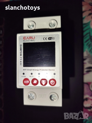 Wifi Електромер Smart WIFI 63A, монофазен, защита от пренапрежение. Монтира се на DIN шината.