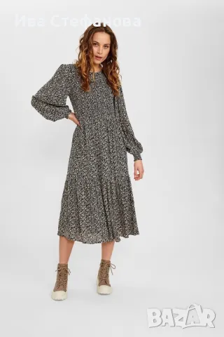 Спортна нова свободна кройка елегантна ежедневна дълга рокля волни, снимка 10 - Рокли - 49185757