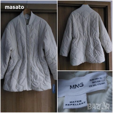 Mango - бяло зимно яке