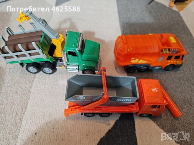 Сет камион за трупи, снегорин и боклукчийски камион , снимка 3 - Коли, камиони, мотори, писти - 52088209