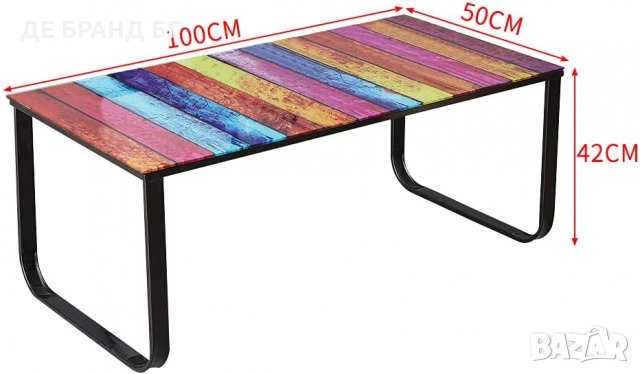 Стъклена масичка за кафе BZYYCT025RB , снимка 2 - Маси - 35093836