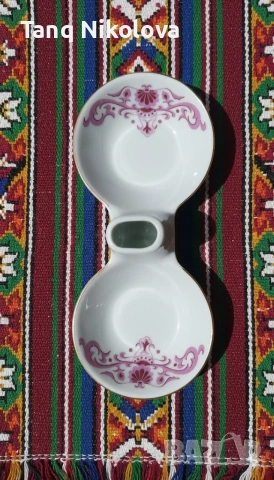 Ретро българска порцеланова солничка