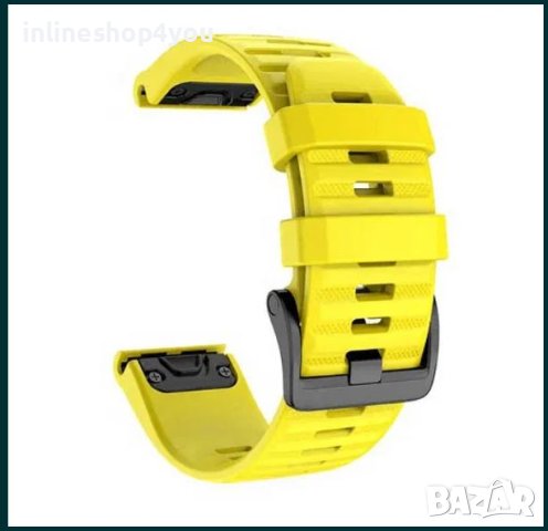 Силиконова Каишка за Garmin Fenix 5 | 6X | 6 | 7X Pro Solar, снимка 9 - Каишки за часовници - 40597199