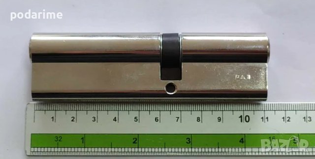 Патрон 45/65 мм, ДИН, никел, секретен, снимка 2 - Входни врати - 49739432