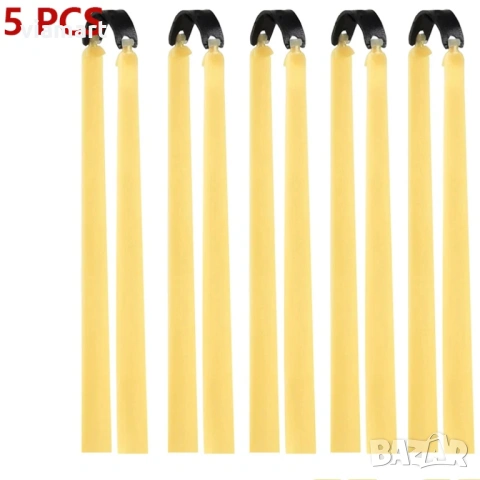 Плоски ластици за прашка SYQT, Естествен каучук, Дебелина 2 мм, 5 броя, снимка 6 - Оборудване и аксесоари за оръжия - 53923217