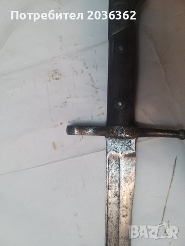 Италиански щик за"Манлихер-Каркано"М1891г., снимка 4 - Антикварни и старинни предмети - 42896034