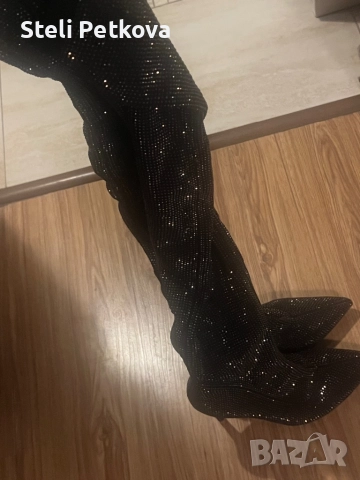 Уникални Бляскавк Ботуши , снимка 4 - Дамски ботуши - 52508765