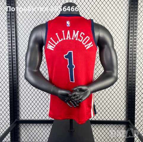Мъжки потник Jordan New Orleans Zion Williamson размер XL, снимка 8 - Тениски - 52029263