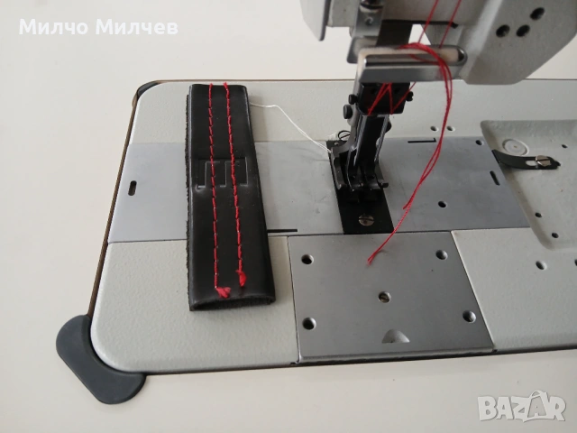 Двуиглова шевна машина с троен транспорт 10 мм, снимка 2 - Други машини и части - 53956638