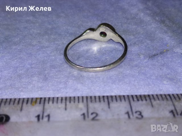 РУБИНЕН СРЕБЪРЕН ПРЪСТЕН СРЕБРО 925 АНГЛИЯ ЮВЕЛИРНА МАЙСТОРСКА СТАРА РЪЧНА РЕТРО ИЗРАБОТКА 40536, снимка 15 - Пръстени - 42787847