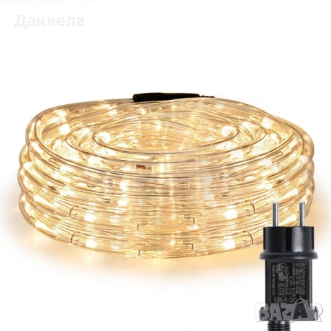 Светлинен LED маркуч Dekor LED Lichterschlauch, 10 м., 200 LED диода, снимка 4 - Декорация за дома - 52165111