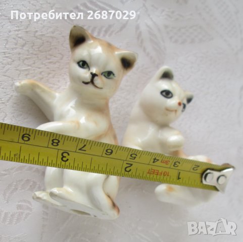 2 бр котки котета котка коте фигура статуетка, снимка 8 - Статуетки - 31623475