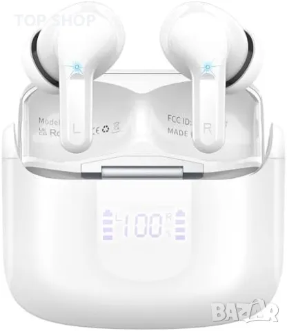 Нови Безжични слушалки Bluetooth 5.3 USB-C/LED дисплей Водоустойчиви Подарък