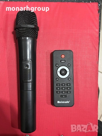 Караоке тонколона Meirende K5-12 100W с дистанционно и 1 микрофон, снимка 7 - Аудиосистеми - 54285650