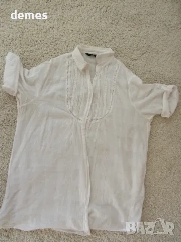 Дамска блуза фабричен кенар, снежно бяла, размер XL