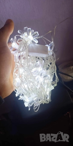Многоцветни коледни LED лампички с цветя с щепсел , снимка 18 - Други - 52062488
