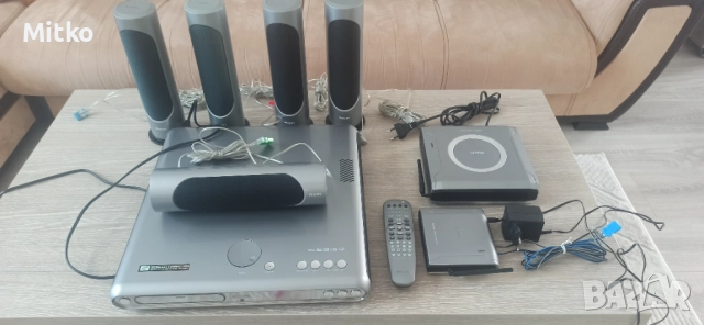 DVD Philips домашно кино с wireless връзка , снимка 2 - Плейъри, домашно кино, прожектори - 52937707