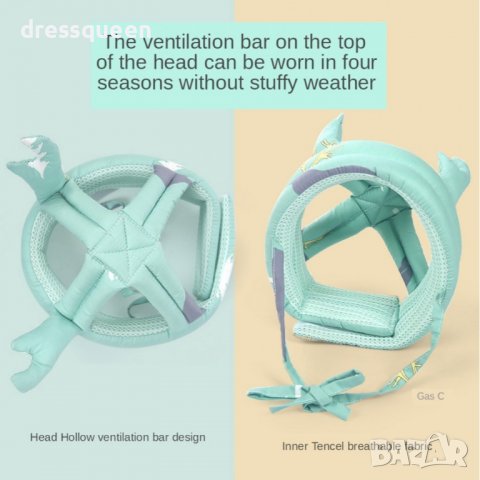 2670 Предпазна каска/шапка за бебета, снимка 2 - Други - 37385606