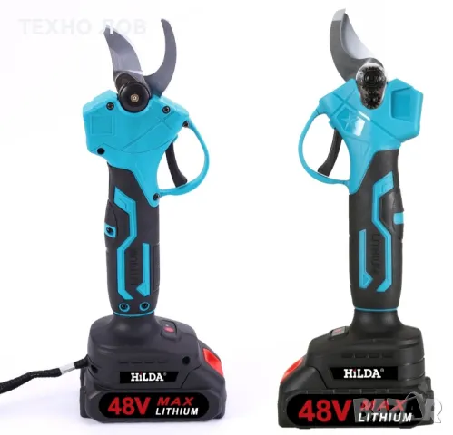 Акумулаторна лозарска ножица, верижен трион и телескопичен прът 3в1-48V+2батерии , снимка 4 - Градинска техника - 49645539