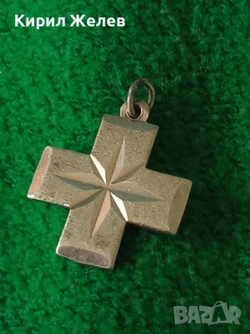 Старо сребърно кръстче 49569, снимка 3 - Колиета, медальони, синджири - 52358690