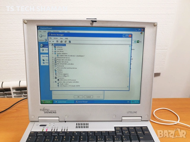 ⭐Продавам уникален ретро лаптоп AMD K6 II с Windows XP и РАБОТЕЩ Сериен Порт COM1⭐, снимка 6 - Антикварни и старинни предмети - 54276135