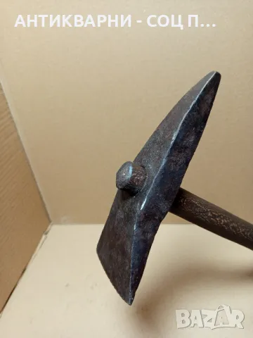 Соц Стар Ръчно Кован Каменоделски Чук Тегло 1.300кг., снимка 9 - Антикварни и старинни предмети - 50436420