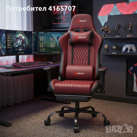 Геймърски стол, снимка 4 - Дивани и мека мебел - 54043747