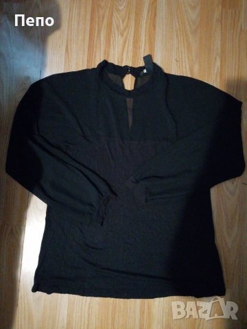 Блуза с прозрачни ръкави, снимка 1