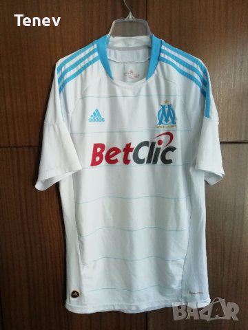 Olympique Marseille Adidas оригинална футболна тениска фланелка Олимпик Марсилия размер М 2010/2011