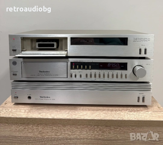 🔊Колекционерски аудио сет Technics - стъпало, предусилвател с тунер и управление + дистанционно, снимка 2 - Аудиосистеми - 53285847