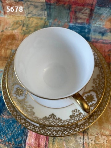 Троен сет за чай Noritake, снимка 4 - Антикварни и старинни предмети - 54295236