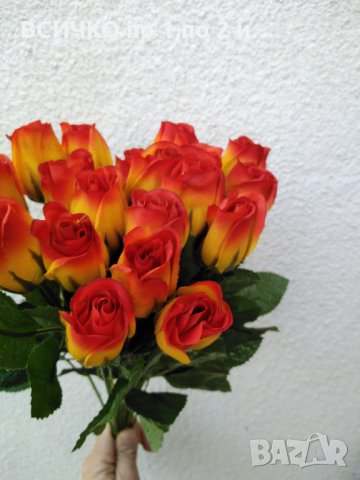  Изкуствени цветя - рози, снимка 11 - Изкуствени цветя - 32013601