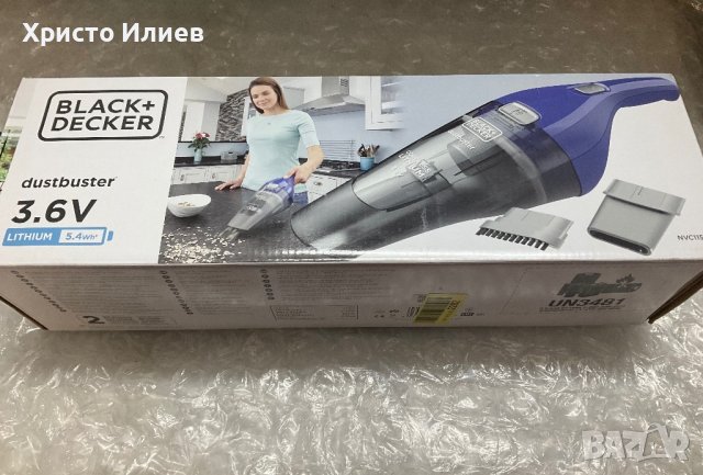 Black & Decker ръчна акумулаторна прахосмукачка със зарядно, снимка 8 - Прахосмукачки - 39670722