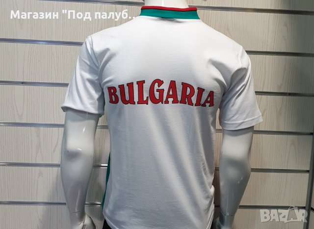 Нова мъжка тениска с шпиц деколте и трансферен печат България, герб, снимка 5 - Тениски - 29889810