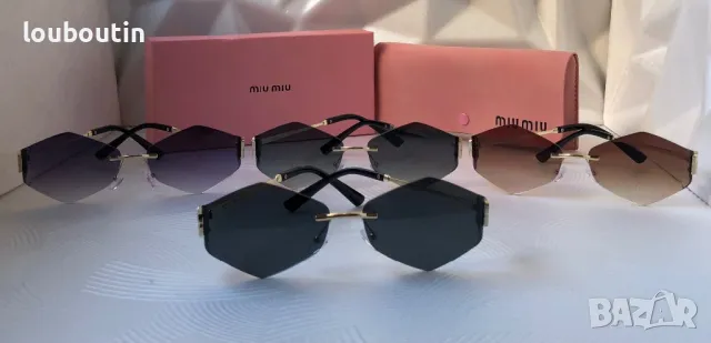 Miu 2024 дамски слънчеви очила осмоъгълник ромб 4 цвята, снимка 18 - Слънчеви и диоптрични очила - 48002083