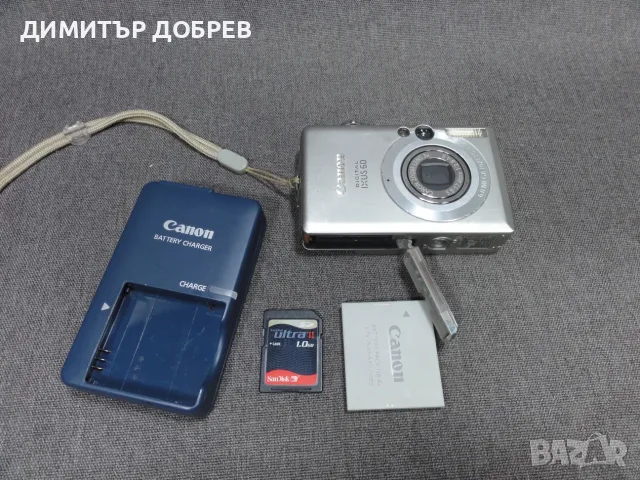 ЦИФРОВ ФОТОАПАРАТ CANON DIGITAL IXUS 60 DIGITAL 6.0MP CCD DIGITAL CAMERA Y2K RETRO DIGICAM, снимка 13 - Фотоапарати - 55752812