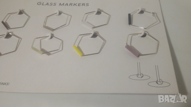 Маркери за чаши; glass markers, 10 броя, снимка 3 - Други стоки за дома - 51778509