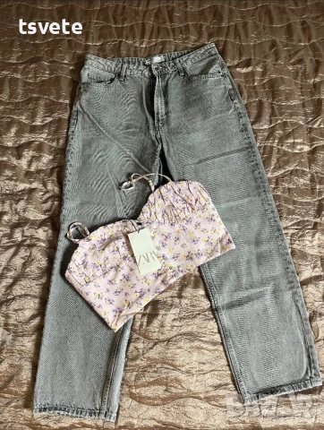 Дънки bershka Mom Fit