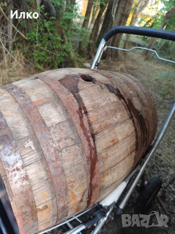 Дървено буре 50 л., снимка 3 - Декорация за дома - 50719349