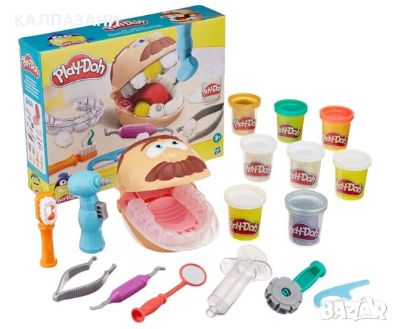 Play Doh - Игрален комплект: Зъболекар Hasbro F1259, снимка 3 - Пластелини, моделини и пясъци - 42917966